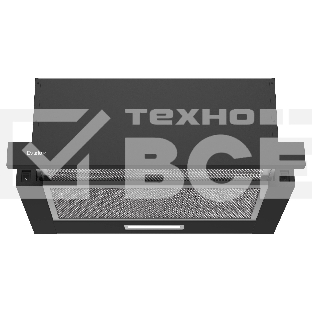 Вытяжка телескопическая TEL 50 B черный, 50 см, 710 куб. м/ч, 47 дБ