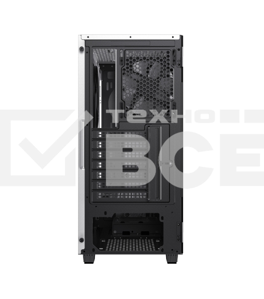Компьютерный корпус GameMax Brufen C3 WB без БП, MidiT, ATX, Бело-гол, Зак. стекл., USB 3.0, 1*120; 1*140мм вент.