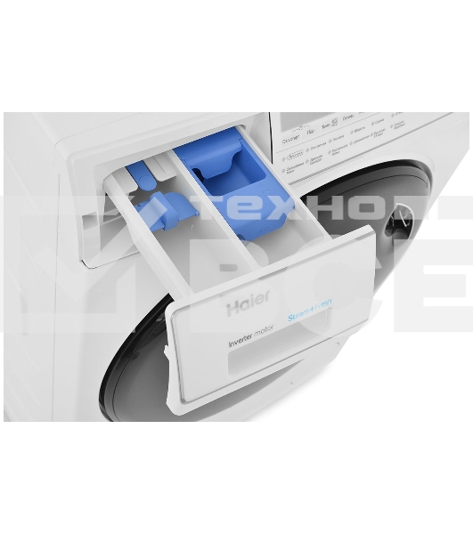 Стиральная машина Haier HWD80-BP14959B белый, загрузка фронтальная 8 кг, 5 кг - сушка, 1400 об/мин, класс: A
