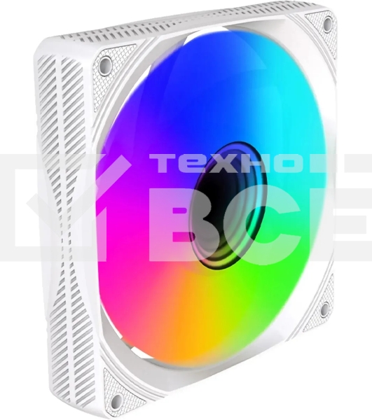 Вентилятор для корпуса Bloody BD-CF120ARGB1 ARGB белый, 120 мм, 1600 об/мин, 26 дБ, 4 pin