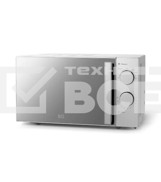 Микроволновая печь BQ MWO-20013SM серебряный, 20 л, 800 Вт, переключатели - поворотный механизм