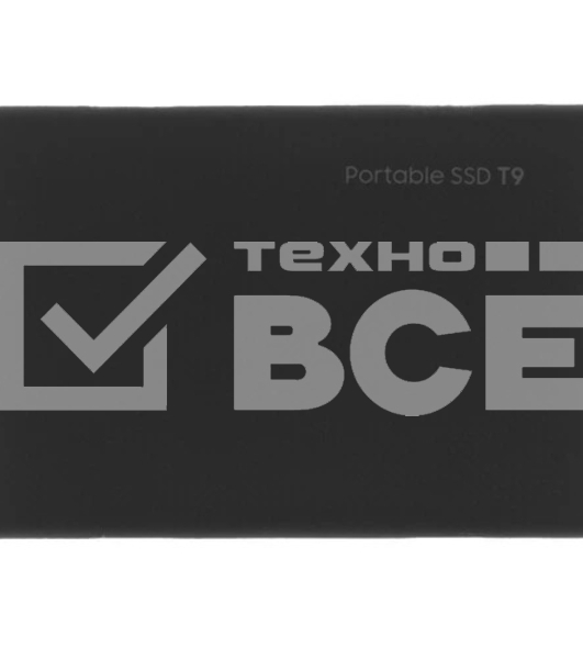 Твердотельный диск Samsung Т9 черный MU-PG1T0B/WW, 1TB V-NAND, USB 3.2 Gen 2х2 Type-C R/W - 2000/2000 MB/s