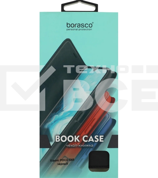 Чехол (флип-кейс) BoraSCO для Xiaomi Poco C65 Book Case черный