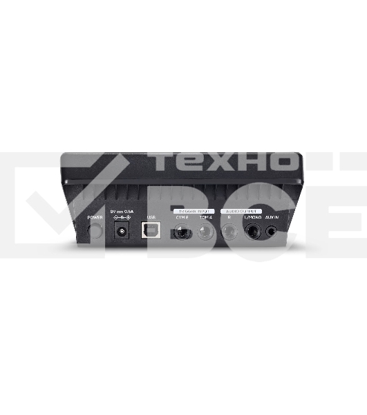 Электронная ударная установка Alesis NITRO MAX KIT NITROMAXKITXEUK: 3 пэда томов (8), двухзонный пэд малого барабана (10), пэд бочки с педалью, два пэда тарелок (10), пед хай-хэта (10), алюминиевая рама со стойками, модуль, кабели для подключения, а