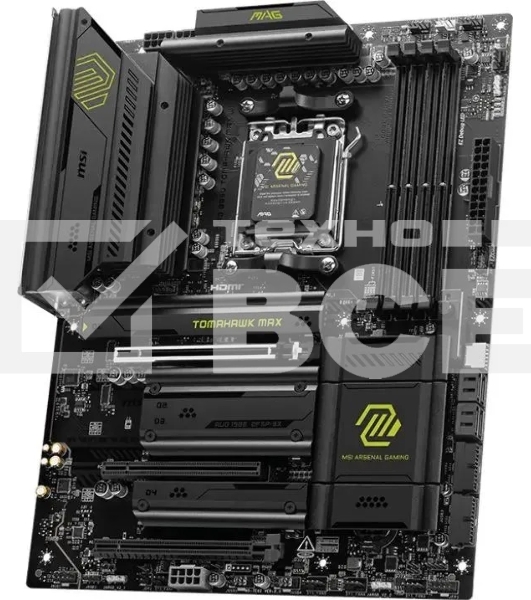Материнская плата MSI MAG B850 TOMAHAWK MAX WIFI, AM5, AMD B850, 4xDDR5, 4xSATA, 4xM.2, 3xPCI-E x16, 1xHDMI, 1x5Gb LAN, 2xUSB-A 5Gbps, 4xUSB-A 2.0, 3xUSB-C 10Gbps, 7.1, Wi-Fi 7, Bluetooth 5.4, ATX