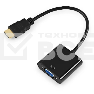 Переходник KingPrice KP-HDMI(m)-VGA(f) HDMI (m) VGA (f) 0.1м черный
