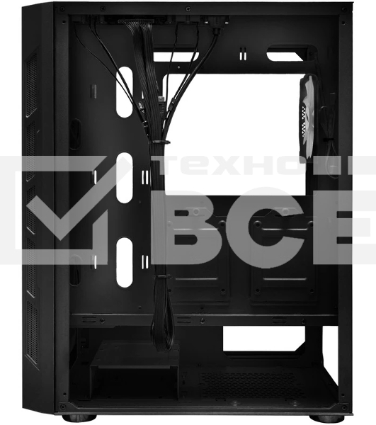 Компьютерный корпус 1STPLAYER FIREBASE XP черный ATX 4x120мм LED fans XP-BK-4F1