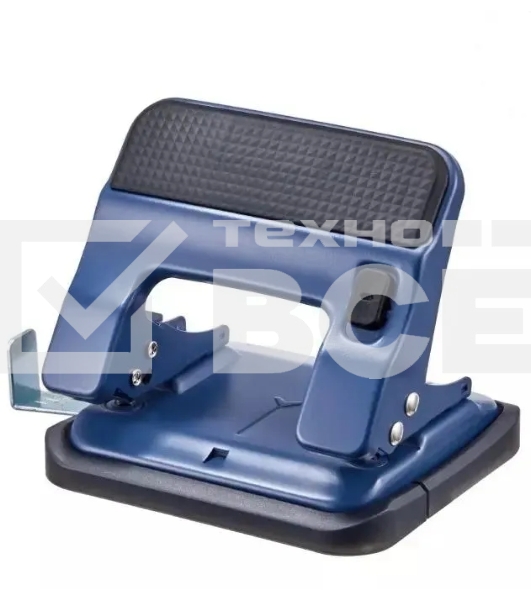 Дырокол Kw-Trio 09616BLUE, до 30 листов, металл синий, отверстий: 2