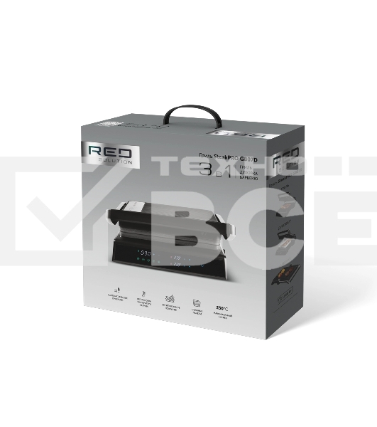 Гриль электрический Red Solution G807D 1950Вт черный