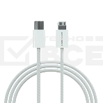 Кабель MORE CHOICE (4620202550408) K73i USB 3.0A PD 20W для Lighting 8-pin Type-C - нейлон 1м белый, фото 1