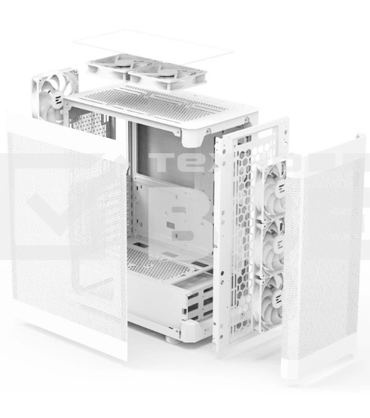 Компьютерный корпус ZALMAN i4, ATX, белый, FRONT MESH, SIDE MESH, 2x3.5