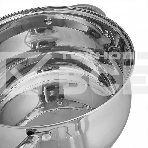 Набор посуды WEBBER BE-616/6 из нерж.стали 6 пр. 2,1 л, 2,9 л, 3,9 л со стеклянными крышками В наборе 6 предметов: кастрюля со стеклянной крышкой 16х10,5 см; 2,1 л кастрюля со стеклянной крышкой 18х11,5 см; 2,9 л кастрюля со стеклянной крышкой 20х12,5см; , фото7