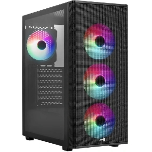 Корпус AeroCool Designer-G-BK-v2, Midi-Tower, чёрный, 4 x 120 мм