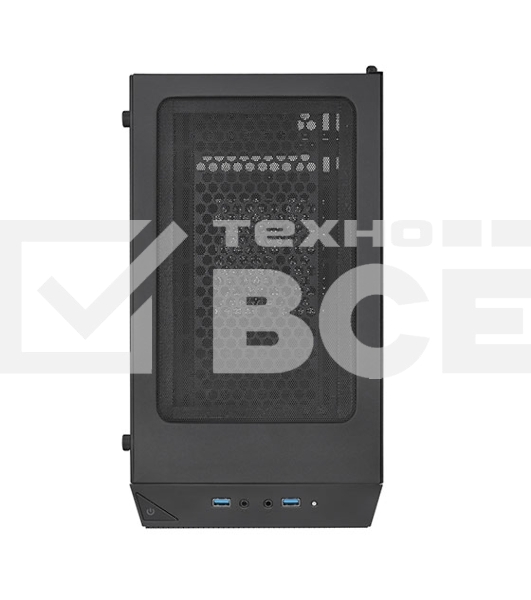 Компьютерный корпус Silverstone SST-PS15B-PRO Precision Mini Tower Micro ATX Computer Case, tempered glass, 2x 120мм ARGb, 1x ARGb Controller, black