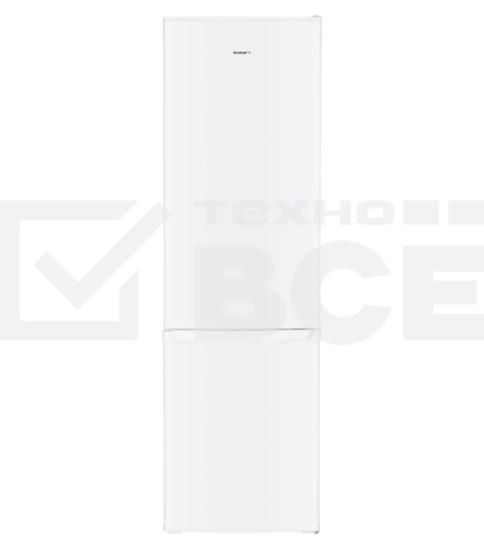 Холодильник Kraft KF-DC290W белый двухкамерный 220/70л морозилка снизу