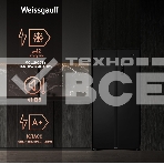 Холодильник Weissgauff WSBS 500 Inverter NoFrost Black двухкамерный 270/180л морозилка слева, No Frost, Side by Side, фото13