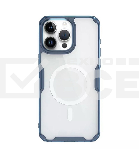 Чехол Nature TPU Pro Magnetic Case, синий, (AP IP15 Pro)