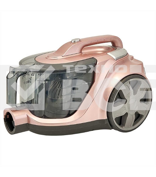 Пылесос Delta DL-0853 бежево-розовый, 400/2400 Вт, уборка сухая, пылесборник контейнер, 4 л