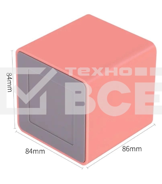 Подставка Deli ENS011PINK Nusign 2отд. для письменных принадлежностей 84х84х86мм розовый пластик