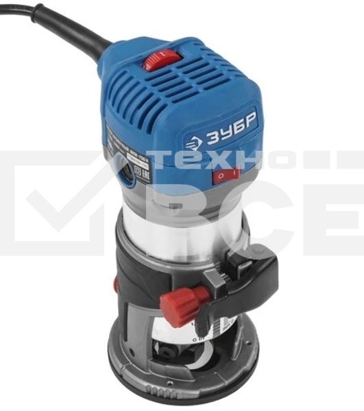 Кромочный фрезер ЗУБР Профессионал 750 Вт, сумка, 3 основания, (ФПК-750Н)