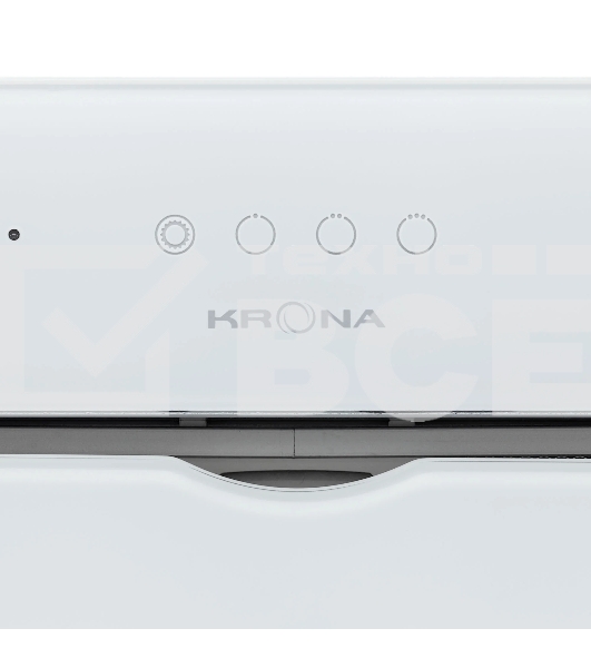 Вытяжка полновстраиваемая KRONA Arven 600 S белый, 52 см, 1180 куб. м/ч, 62 дБ