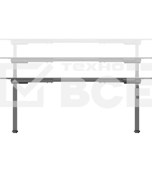 Подстолье Cactus CS-EDLF-BK каркас черный