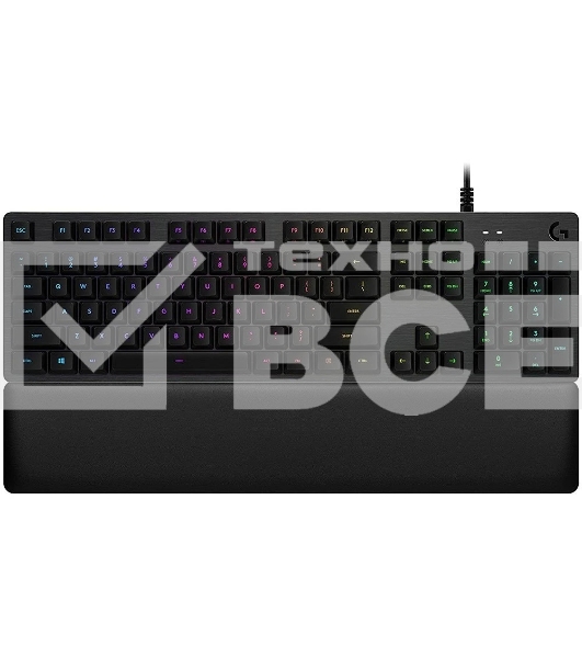 Клавиатура игровая Logitech G513 CARBON - GX BLUE (CLICKY) SWITCH (механическая клавиатура с RGB-подстветкой) US INT'L ЛАТИНИЦА