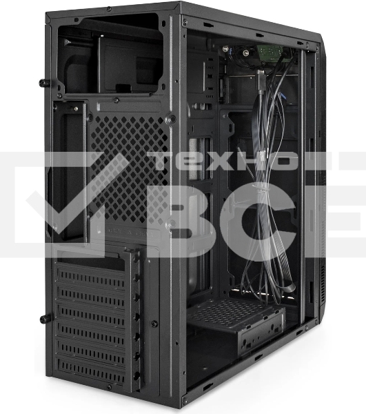 Компьютерный корпус Miditower ExeGate XP-334UC-UNS450 (ATX, БП UNS450 с вент. 12см, 1хUSB/1хUSB 3.0/1хTypeC, аудио, черный)