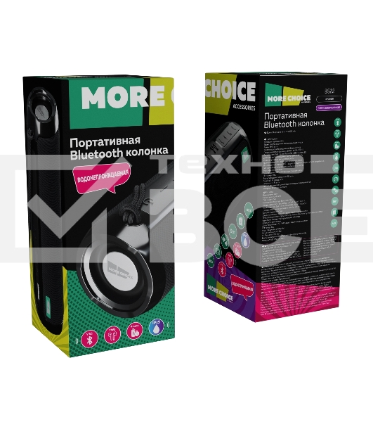 Колонка портативная More Choice BS22 черный