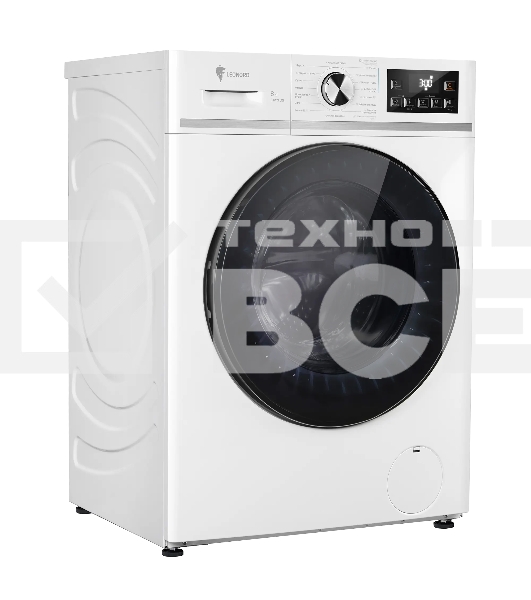 Стиральная машина с сушкой LEONORD LWM-103812D (109591) белая, загрузка фронтальная 8кг, 1200 об/мин., класс: B