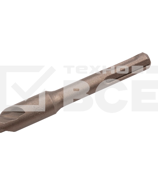 Бур по бетону Denzel двойная спираль, Cobalt W-tip, 16x160 мм, SDS PLUS