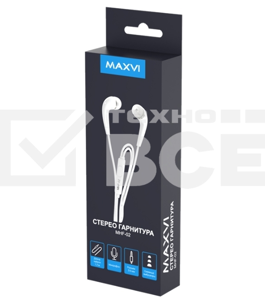 Стереогарнитура Maxvi MHF-02 белый