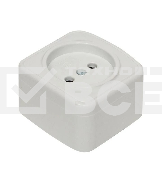 Розетка EKF EGR10-022-10 б/з, 10А, ОП Basic Минск белый