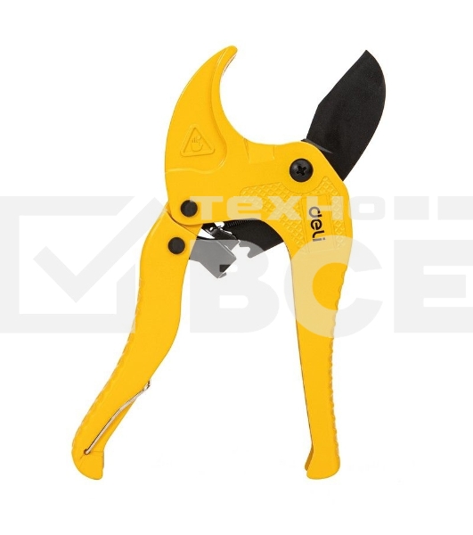 Труборез Deli DL350042 42мм Диапазон реза 42 мм. Тефлоновое покрытие. Лезвие из нержавеющей стали. Корпус алюминиевый сплав.