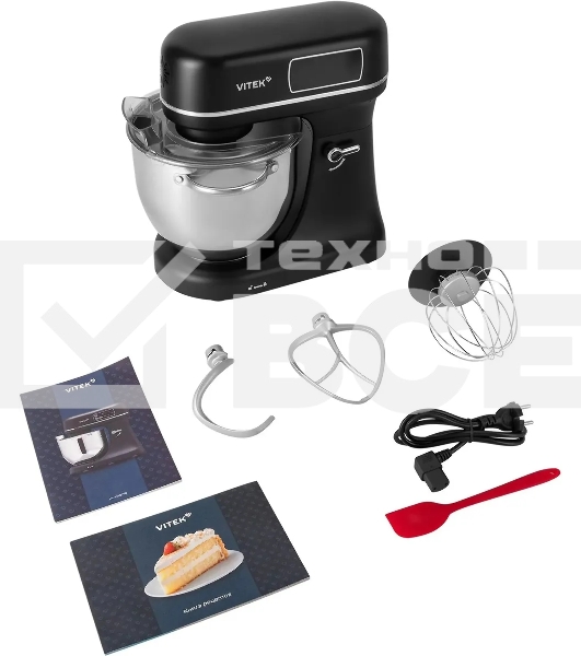 Миксер планетарный Vitek VT-PM0770 1100 Вт черный