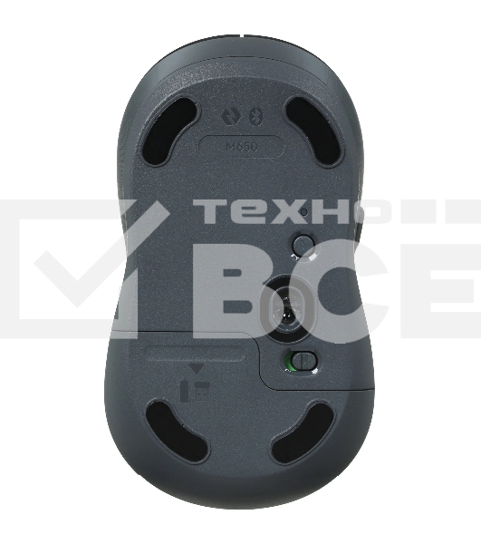 Мышь беспроводная Logitech Signature M650 графитовый, 4000 dpi, радиоканал, Bluetooth, USB, кнопки - 5