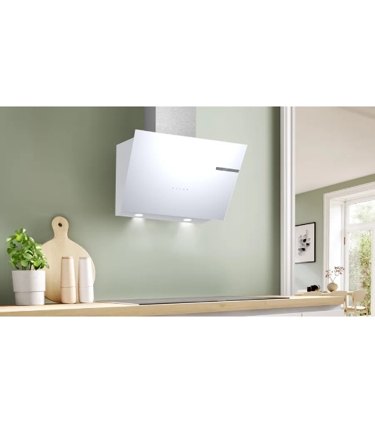 Вытяжка наклонная Bosch DWK66PJ20T белый, 60 см, 700 куб. м/ч, 71 дБ