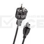 Кабель питания для ноутбуков 3m, 3-pin, с заземлением, 220V (Европейский стандарт) Telecom, фото2