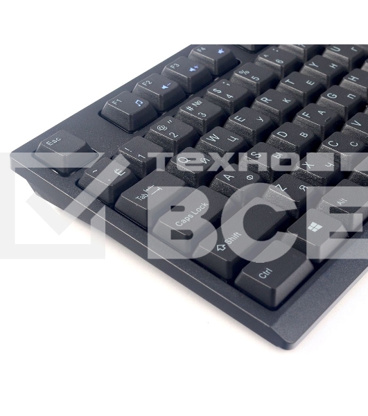 Комплект клавиатура и мышь ACD Комплект проводной Raskat KB2510 ACD-KB2510-RBB Клавиатура KB251 черная, 104 клавиши, защита от ACD-KB2510-RBB влаги, USB кабель 1.3 м, Мышь KM803 черная, оптическая, 1200dpi, 3 кнопки, USB кабель 1.3м, brown box {20} (78333