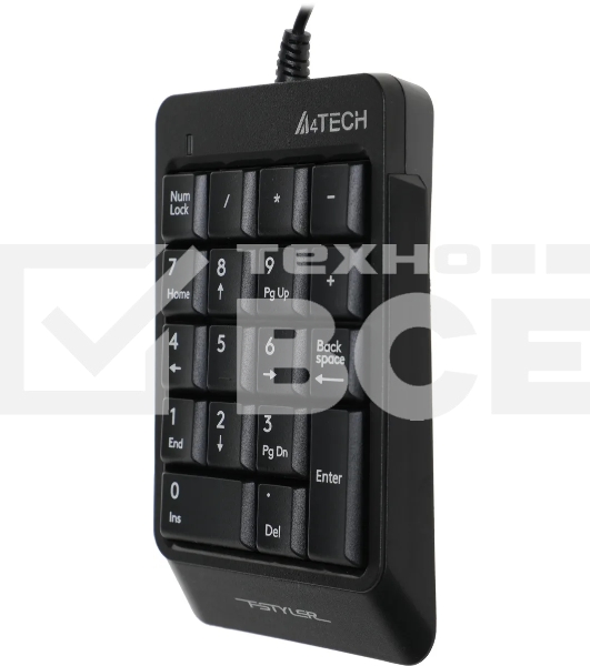 Числовой блок A4Tech Fstyler FK13P проводной, USB, черный