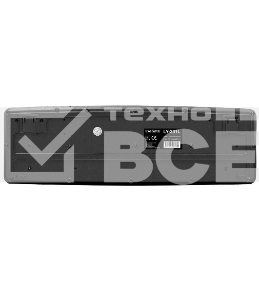 Клавиатура ExeGate LY-331L (EX263906RUS) проводная, USB, черный