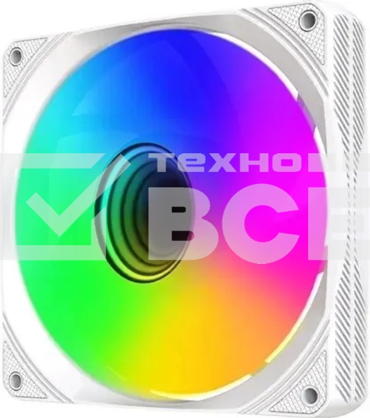 Вентилятор для корпуса Bloody BD-CF120ARGB1 ARGB белый, 120 мм, 1600 об/мин, 26 дБ, 4 pin