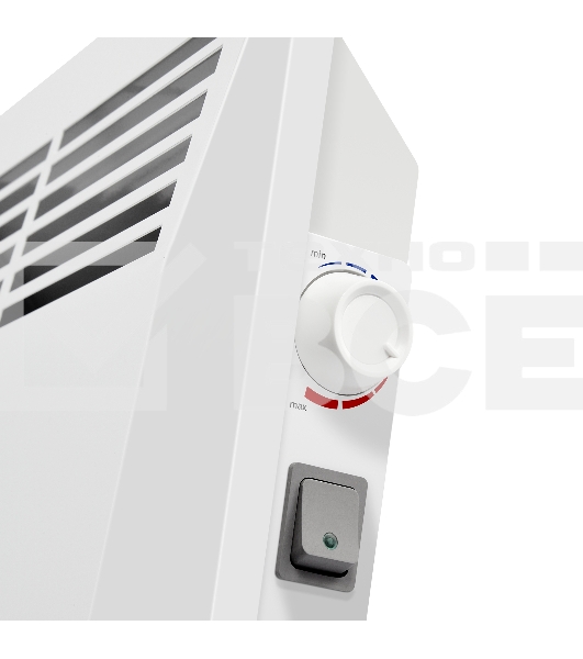 Конвектор Ballu Camino Eco Turbo BEC/EMT-1000 + Кронштейн CWM-02, белый, 1000 Вт, 15 м2, термостат