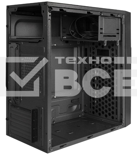 Компьютерный корпус Minitower ExeGate BAA-105U2-01-UNS500 (mATX, БП UNS500 с вент. 12см, 2*USB+2*USB 3.0, аудио, черный)