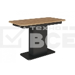 Стол обеденный раскладной МЕБЕЛЬ-КОМПЛЕКС СО-3 Антрацит/Дуб Золотой Крафт, фото 1