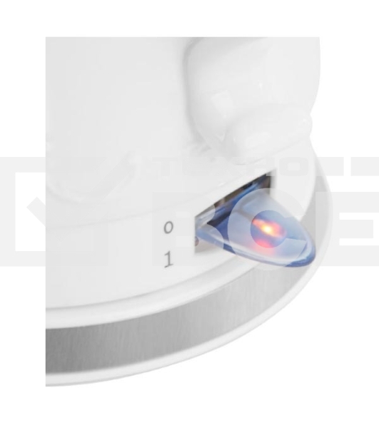 Чайник керамический Delta LUX DL-1236 белый