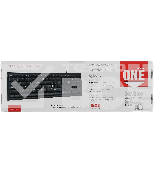 Клавиатура проводная Smartbuy ONE 114 USB черная (SBK-114U-K)