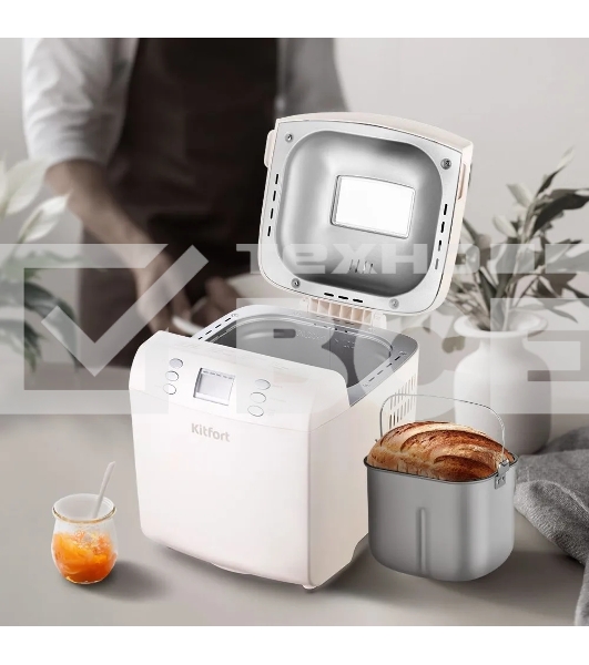 Хлебопечка Kitfort КТ-311 550Вт белый