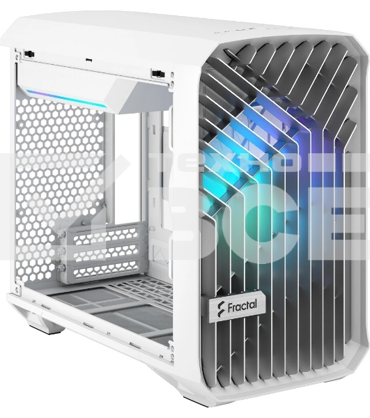 Компьютерный корпус без блока питания Fractal Design Torrent Nano RGb TG Clear Tint, Mini-Tower, 1x180мм RGb, 2xUSB-A 3.2 + 1xUSB 3.2 Type-C mITX, mDTX белый