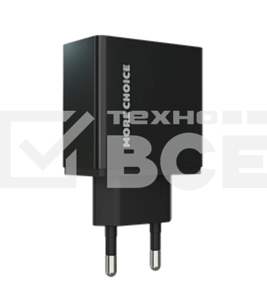 Сетевое зарядное устройство MORE CHOICE (4610196409868) NC11 СЗУ 2USB 2.4A черный черный